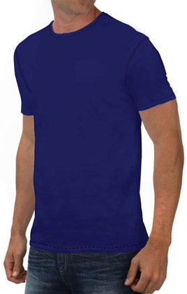Royal Blue Color Round Neck T Shirt
